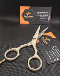 Ciseaux à effiler professionnels Saaqaans Enterprises en acier inoxydable, 28 dents, manche moyen, pour droitiers - Personnalisation de logo pour salons - Product Image 3