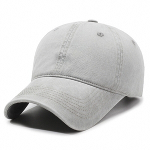 Casquette de baseball unie 100 % coton, 6 panneaux, réglable, unisexe, style décontracté, finition délavée, toutes saisons - Product Image 2