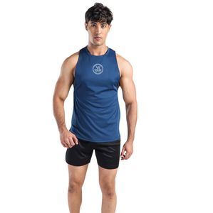 T-shirt de sport pour homme Teal Charger à manches tombantes, coupe oversize, en coton, pour entraînement, fitness, musculation, vêtement athlétique à coupe ample - Product Image 1