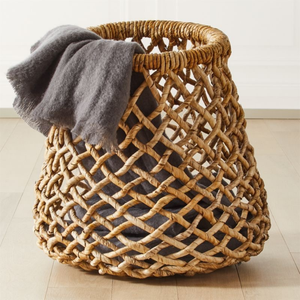 Customizable Luxury Water Hyacinth <b>Baskets</b> with Handles-Eco-Friendly Decorative Storage for Home Gardens Lightweight & Durable - Product Image 3