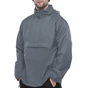 Streetwear Hooded Zipper <b>Rain</b> <b>Jacket</b> Outdoor Waterproof Windbreaker Breathable Quick Dry Unisex Lightweight Sportswear - Product Image 1