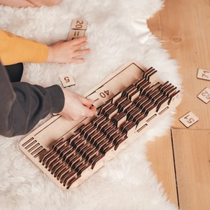 Maravillosos microscopios educativos de madera con números de aprendizaje Montessori, regalo de cumpleaños de 1er grado para bebés y niños - Product Image 3