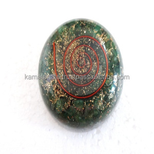 Cuencos de cúpula de orgona de Aventurina verde natural al por mayor cuenco de amatista de ágata de cuarzo con cristales estilo Chakra artesanales de piedra semipreciosa - Product Image 1