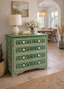 Muebles con incrustaciones de hueso, muebles de lujo con incrustaciones de hueso – Decoración para el hogar hecha a mano por diseñadores - Product Image 3