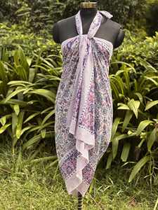 Sarongs en voile de coton 100% imprimé à la main en gros, Sarongs de plage imprimés de Bali pour femmes, Paréos d'Indonésie - Product Image 3