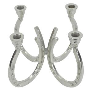 Anti Slip Horse <b>Shoe</b> Design 4 Arms Metal Candle <b>Holder</b> Hot Sell Table Decoration Anti Slip - Product Image 1