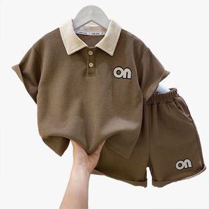 Conjunto de Polo y Pantalones Cortos para Niños, Modelo 2026, Nuevo, Verano, Manga Corta, Estilo Casual Deportivo - Product Image 2