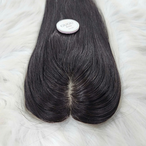 <b>TOPPER</b> SILKBASE extension natural color Raw/virgin Vietnamese Hair Hair extension For wholesale - Product Image 1