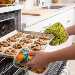 Supports de casseroles en coton pur, design personnalisé, résistants à la chaleur, durables, fournisseur en gros pour la cuisine - Product Image 1