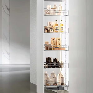 JY Project Customized European Style White Wood Kitchen Cabinet RTA Modern Luxury Cabinet Set for Villa Apartment - Product Image 6