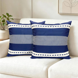 Funda de Almohada Cuadrada de Alta Calidad, Tela de Poliéster y Algodón, Cómoda para Uso en el Hogar y Hoteles, Diseño Moderno - Product Image 3