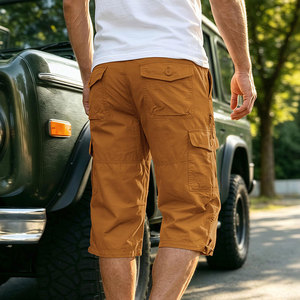 Modern Design Men's 100% Cotton Cargo Shorts Wholesale Cheap Price Multiple Pockets Everyday High Streetwear Breathable Quick - Product Image 2