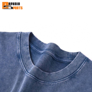 Custom Logo Vintage Acid Washed T Shirt Men Heavyweight Cotton Blank Oversized Baggy <b>Tshirt</b> 100% Cotton Crop Men's T-shirt - Product Image 2