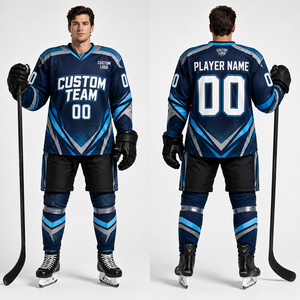Youth Ice Hockey Uniform Jersey Pants Socks Set School <b>College</b> Mens Womens Professional Premium Modern Vintage Wholesale Factory - Product Image 4