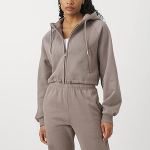 Sudadera con Capucha Corta de Invierno para Mujer, Personalizable, 100% Algodón, Suave, con Opciones de Logotipo para Marcas de Moda - Product Image 3