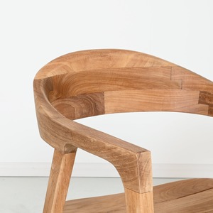 Solid Teak <b>Dining</b> <b>Chair</b> with Ergonomic Design Waterproof Eco-Friendly Durable Modern Design for Hospitality Use - Product Image 5