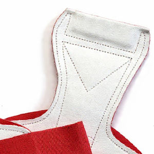 Weightlifting Leather Hand <b>Grip</b> Padded Support Genuine Leather Hand <b>Grips</b> Powerlifting Wrist Support Leather <b>Grips</b> - Product Image 2