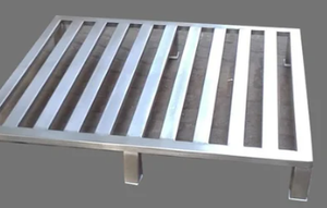 FinePunch Metal <b>Pallet</b> SS 1000kg Capacity Powder Coated & Water Ripple Surface Unassembled Anti-Heat - Product Image 3