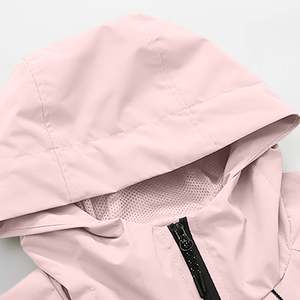 Zipper Pocket <b>Women's</b> Woven Coat Hooded Windproof Secure Storage Sport Concealed Performance Athletic Winter Outerwear Tech - Product Image 3