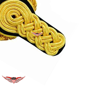 Epaulettes de Hombro Trenzadas en Oro Personalizadas con Flecos, Tela de Lujo y Acabado Duradero - Product Image 2