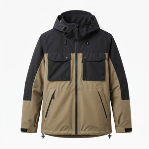 Veste de randonnée pour homme, légère, à capuche, résistante à l'eau, respirante, fermeture éclair intégrale, pour trekking, trail et aventures en plein air - Product Image 1