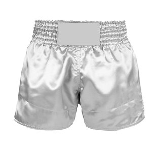 New Premium Quality Custom Made Breathable 220g <b>100</b>% <b>Polyester</b> & Silk Muay Thai Fight Shorts for Men - Product Image 1