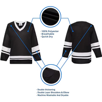 Vêtements de hockey sur glace personnalisables, maillots de hockey sur glace de la célèbre marque de Montréal avec broderie personnalisée pour hommes, femmes et jeunes.