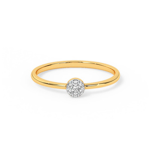 Bague solitaire avec cluster de diamants cultivés en laboratoire - Product Image 2