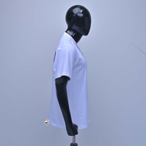 Swaggeroo Camisetas blancas de manga corta para hombre, cuello redondo, corte regular, jersey de algodón, informal, con estampado de letras, logotipo frontal, para todas las estaciones, al aire libre - Product Image 2