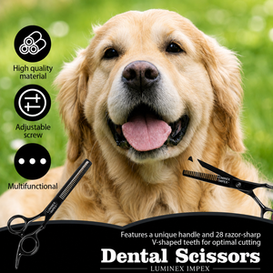 Ciseaux professionnels pour toilettage des animaux, pour couper les poils des animaux, ciseaux de toilettage pour une coupe lisse et facile, professionnels - Product Image 4