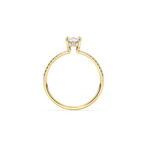 REYES Factory Price Custom HPHT CVD Lab Grown Diamond Ring IGI Certified 14K Solid Gold Engagement Solitaire Rings For Women - Product Image 5