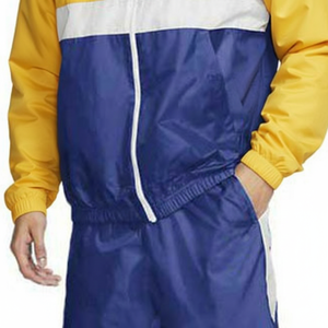 Conjunto Deportivo Personalizado de Otoño para Hombre, Chaqueta Cortavientos y Pantalones Deportivos Transpirables y Ligeros con Capucha, Poliéster/Nailon - Product Image 3