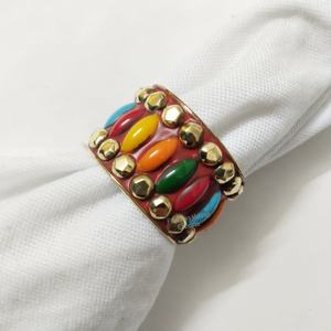 Anillos de Servilleta de Latón Rústico de Primera Calidad con Diseño Martillado para un Estilo Rústico y Elegante, Adornos para Mesa de Comedor para Fiestas, Bodas y Eventos Especiales - Product Image 5