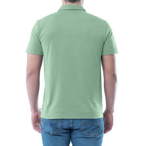 เสื้อถักสีดำสำหรับผู้ชาย ผ้าฝ้าย 100% ระบายอากาศได้ดี กันน้ำ ไร้รอยต่อ ป้องกันรอยยับ มีกระเป๋าโลโก้ด้านหน้า ทรง 6 แผง สวมใส่สบาย แบบลำลอง - Product Image 2