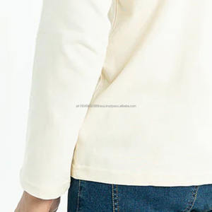 Camiseta 100% algodón para hombre, corte holgado, cuello redondo, camisetas de algodón de primera calidad, manga larga para hombre - Product Image 5