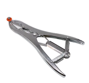 Pince émasculatrice vétérinaire manuelle réutilisable en acier inoxydable 304 avec cliquet pour usage en clinique vétérinaire - Product Image 5