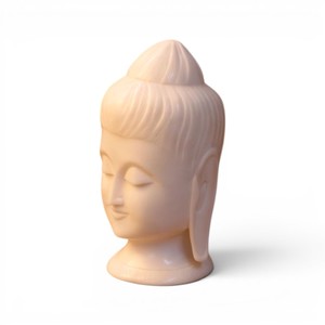 Estatua de Buda de Mármol Hecha a Mano |   Escultura Decorativa de Cabeza de Meditante para Decoración del Hogar y la Oficina - Product Image 4