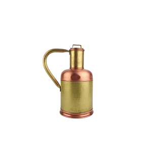 Copper <b>Jug</b> with Polished Hammered Design Perfect for Serving Water in Hotels Homes Elegant and Functional <b>Drink</b> Ware Supplies - Product Image 1