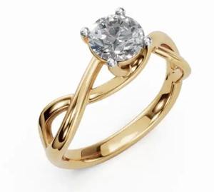 Joya de Diamante de 0.300 Quilates, 1 Piedra, Oro Sólido de 9k, 14k, 18k, Oro Amarillo, Rosa, Blanco, Gema Auténtica, Joyería Fina de Alta Calidad, Regalo - Product Image 6