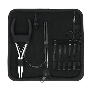 Professional Salon Hair Extension <b>Tool</b> <b>Kit</b> Flat Crimping Plier Hair Pulling Loop <b>Tool</b> Hair Hook <b>Mini</b> Scissor Clips - Product Image 6