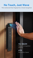 Digital 13 Languages 3D face automatique Cerradura inteligente Tuya Wifi App Digital Fingerprint Smart Door Lock