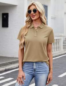 Packs de polos pour femmes – Polos décontractés pour femmes en coton 100 % de haute qualité, à manches courtes et respirants - Product Image 3