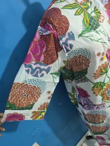 ชุดกิโมโนผ้าฝ้ายทำมือสำหรับผู้หญิง ชุดเดรสยาวลายดอกไม้สำหรับฤดูร้อน ชุดลำลองใส่ชายหาด ชุดนอนสำหรับฤดูใบไม้ผลิและฤดูใบไม้ร่วง - Product Image 2