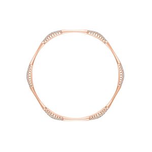 Brazalete de Oro Rosa de 14K con Diamantes Cultivados en Laboratorio, Diseño Multi-estación - Product Image 1