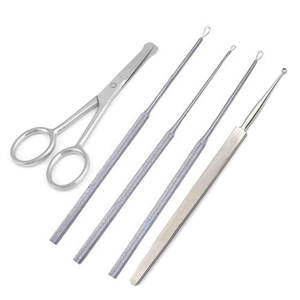 ชุดอุปกรณ์กำจัดขี้หูสแตนเลส คิวเร็ตต์ ที่แคะหู บิลลู ลูป กรรไกรตัดขน - Product Image 1