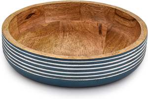 Cuencos Decorativos de Madera de Mango para Decoración del Hogar, Centros de Mesa Únicos, Adornos de Madera para Decoración del Hogar, Estilo Rústico de Granja - Product Image 4