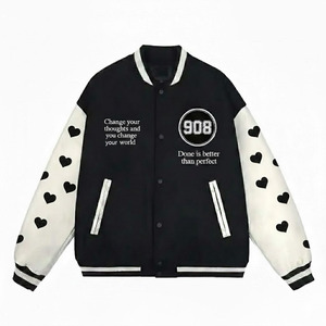 Custom Logo Plus Size Baseball <b>Jacket</b> OEM Service Embroidery Patches Letterman <b>Jacket</b> High Quality lightweight Varsity <b>Jacket</b> - Product Image 5