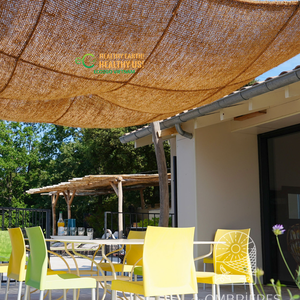Voile d'ombrage en fibre de coco tressée à la main ECO2GO VIETNAM de haute qualité, en stock, meilleur prix, auvent solaire naturel pour maison, patio, jardin - Product Image 3
