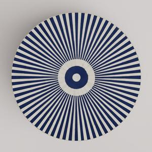 Mesa de Centro de Estilo Moderno con Incrustaciones de Hueso, Mesa de Centro Decorativa Artística de Estilo Herencia para Salas de Estar - Product Image 1