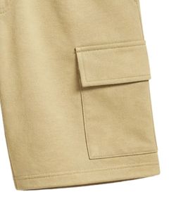 Khaki Mens Cargo Shorts <b>Elastic</b> Waist Drawstring Casual Streetwear Cargo Shorts With Side Pockets Summer Shorts OEM Manufacturer - Product Image 4